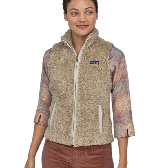 Patagonia Women’s Los Gatos Fleece Vest Khaki Size S - Picture 1 of 10